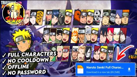 naruto senki mod apk 2022 (no cooldown all character)